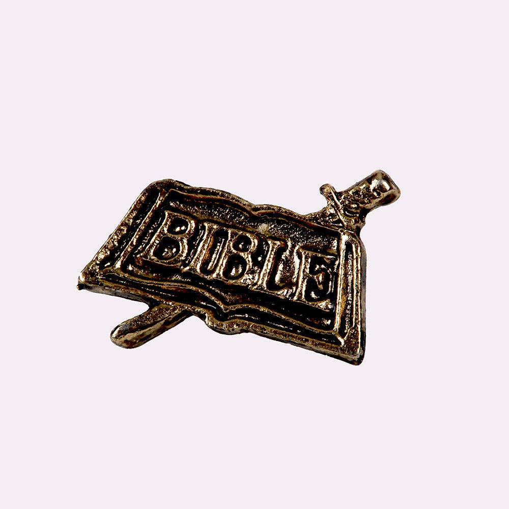 Lapel Pin-Sword & Bible-Gold (3/4") (Pack Of 6)