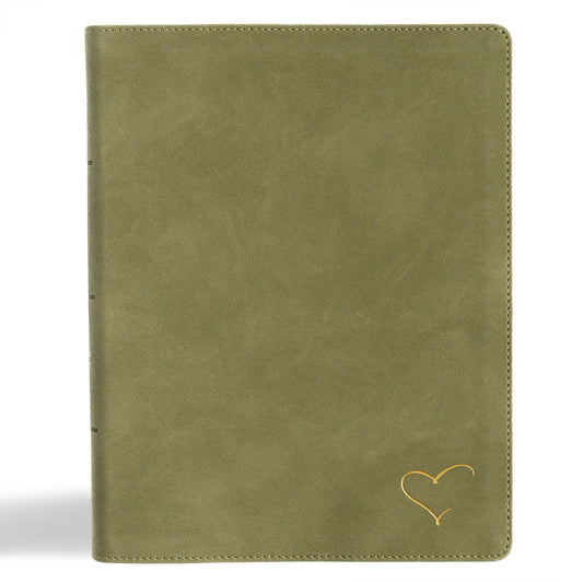 CSB Notetaking Bible  Revive Our Hearts Edition-Sage SuedeSoft LeatherTouch