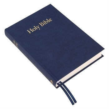 KJV Large Print Windsor Text Bible-Blue Hardcover (#35LP/ABL)