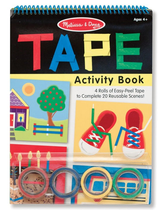 Activity Book-TAPE w/4 Rolls of Tape and 20 Reuseable Scenes (Ages 4+)