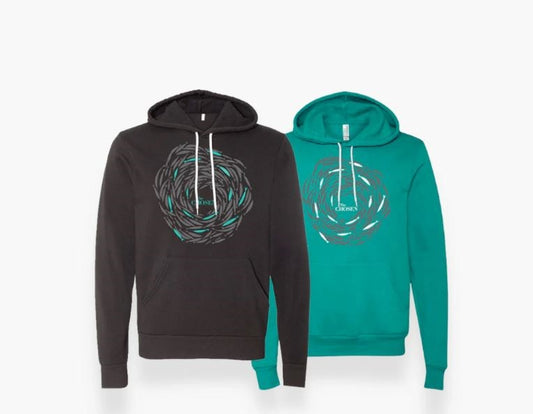 Hoodie-Against The Current-Teal-Large