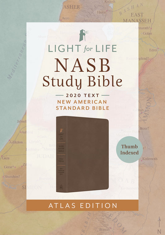 NASB 2020 The Light For Life Study Bible: Atlas Edition-Mocha Brown DiCarta Indexed