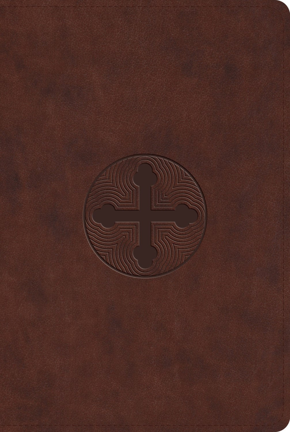 ESV Bible With Creeds And Confessions-Brown Cross Trefoil Design TruTone