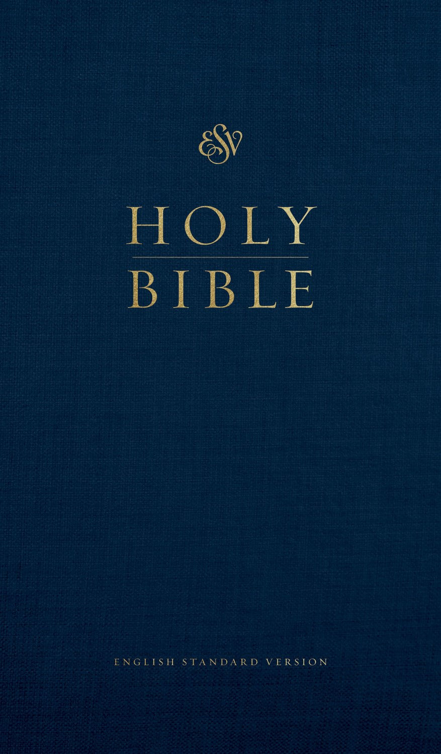 ESV Large Print Church Bible-Blue Hardcover
