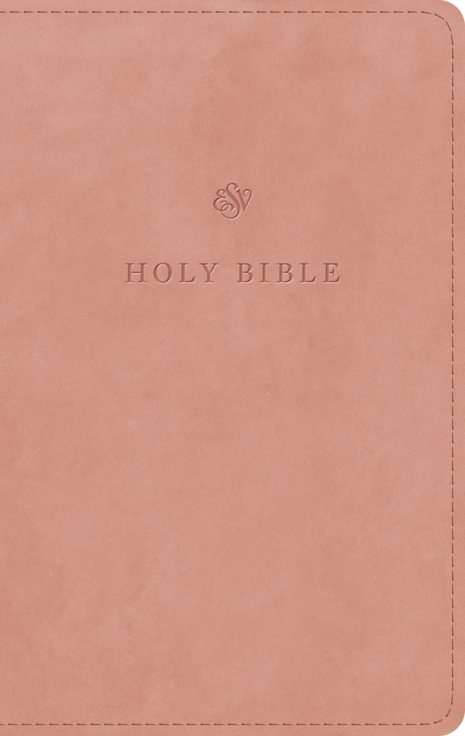 ESV Large Print Personal Size Bible-Blush Rose TruTone