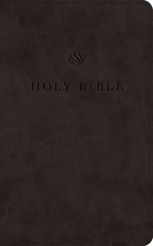 ESV Large Print Premium Church Bible-Black TruTone
