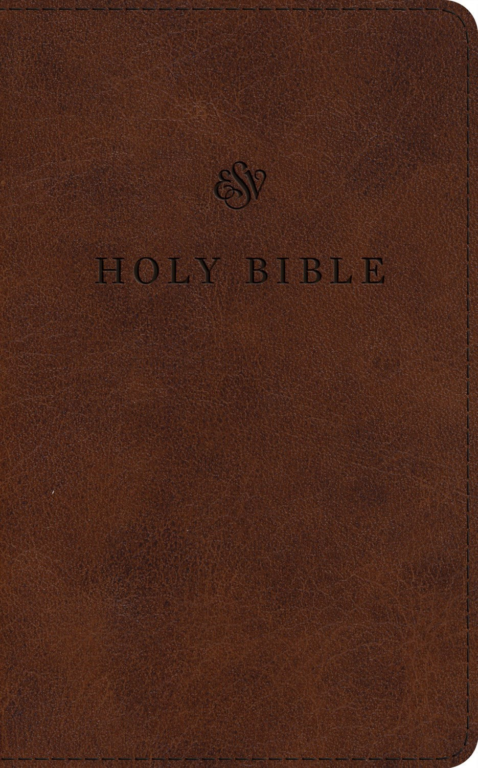 ESV Large Print Premium Church Bible-Brown TruTone