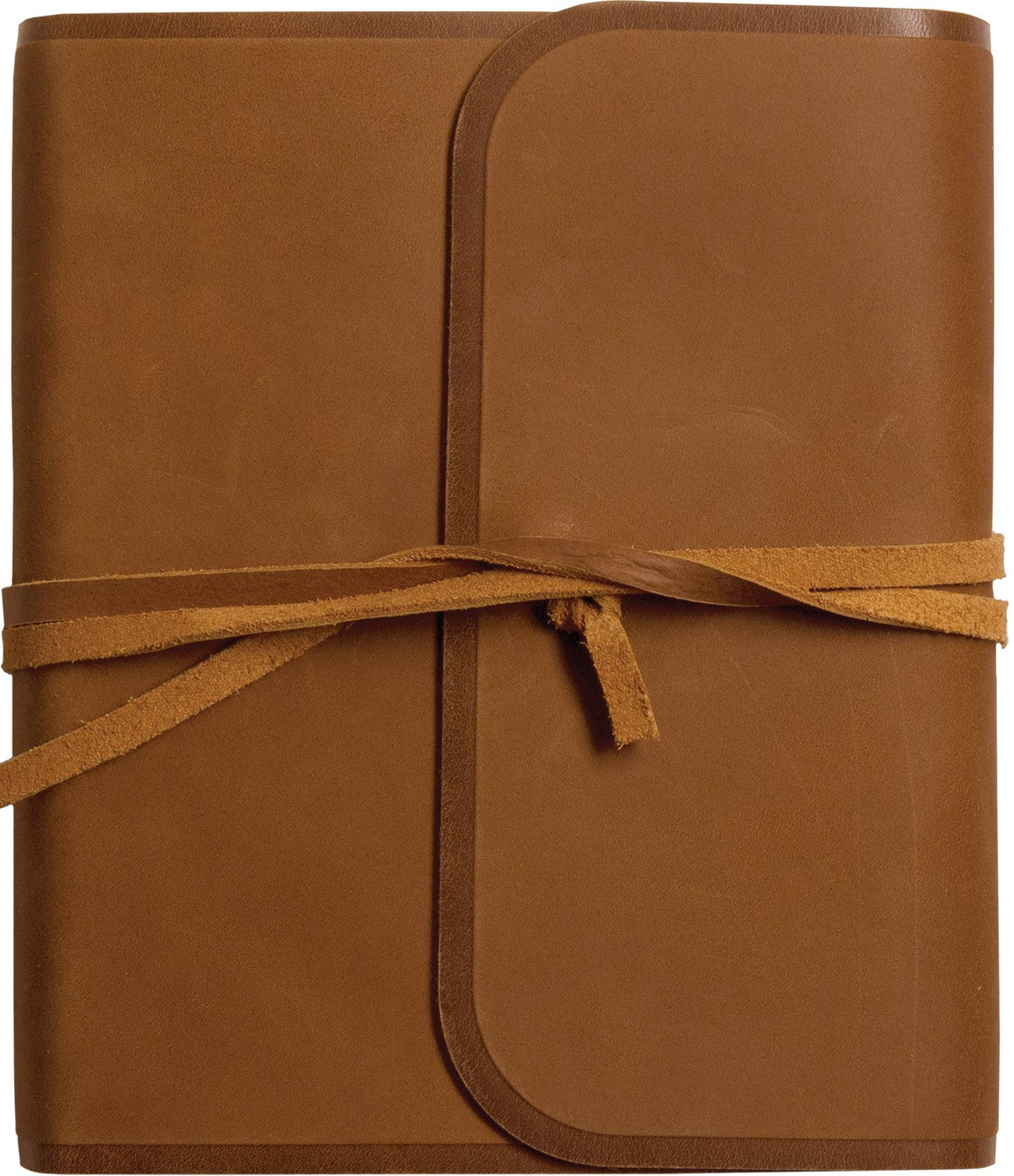 Esv Single Column Journaling Bible*-Brown Natural Leather W/Flap & Strap