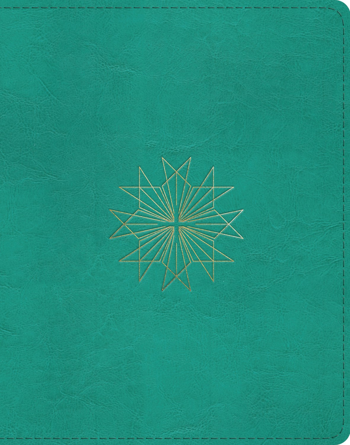 Esv Single Column Journaling Bible*-Teal Resplendant Cross Trutone Design