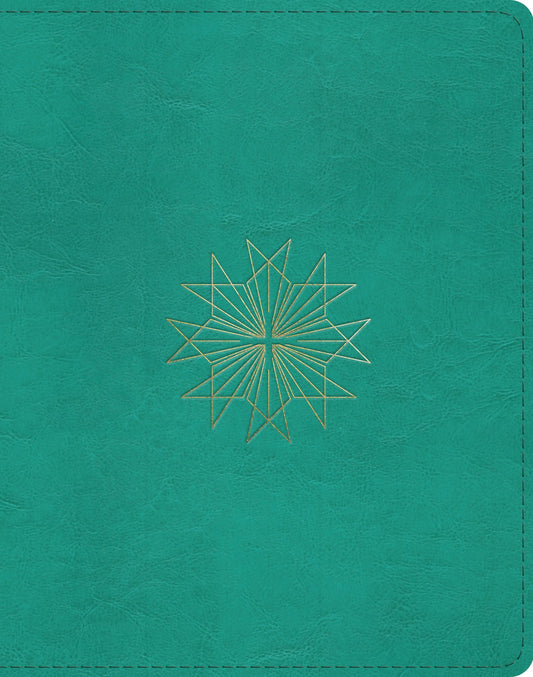 Esv Single Column Journaling Bible*-Teal Resplendant Cross Trutone Design