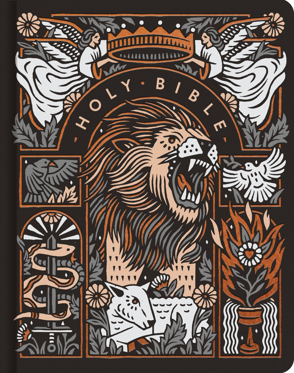 Esv Single Column Journaling Bible: Artist Series (Joshua Noom/The Lion And The Lamb)*-Hardcover