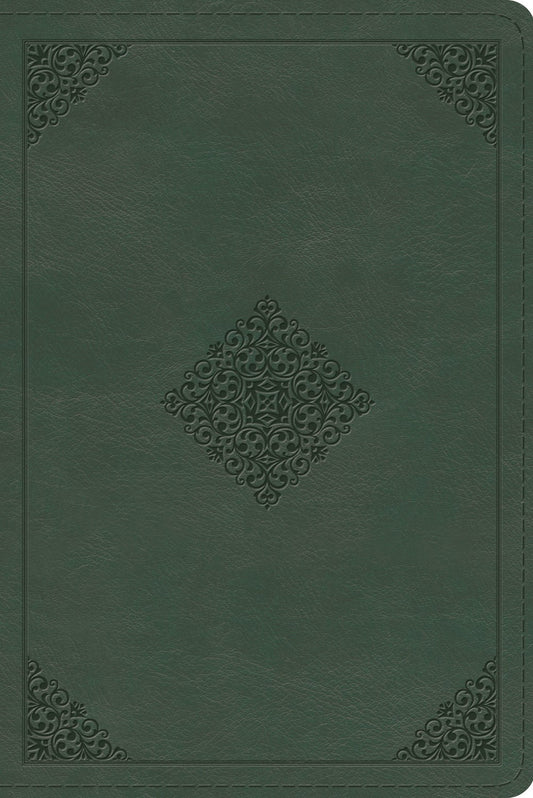 ESV Personal Size Study Bible-Quiet Forest Ornament Design TruTone