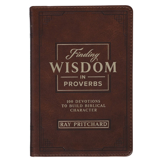 Devotional-Finding Wisdom In Proverbs-Faux Leather