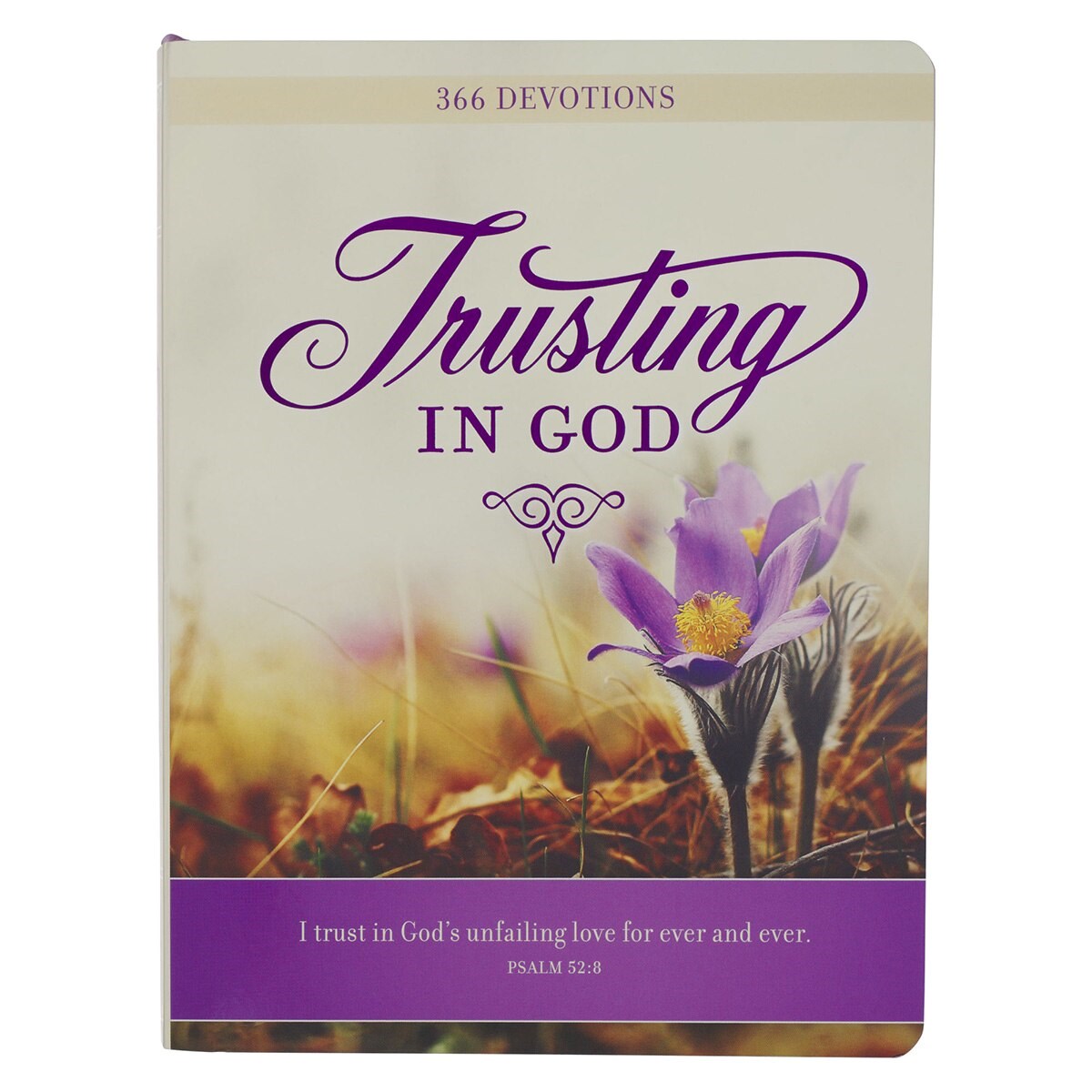 Devotional-Trusting God-Purple Floral Softcover