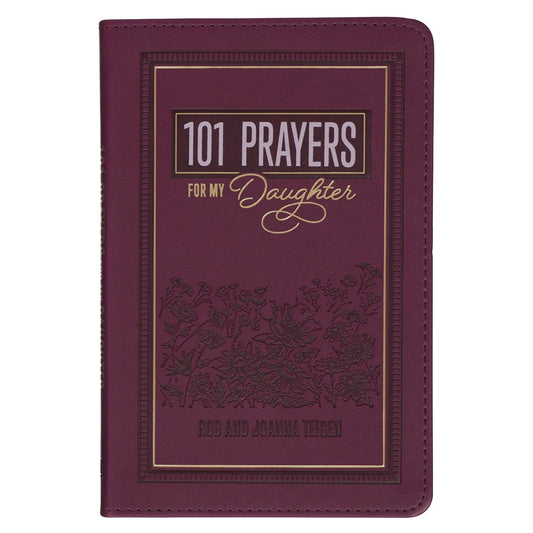 Devotional Gift Book-101 Prayers for My Daughter-Faux Leather