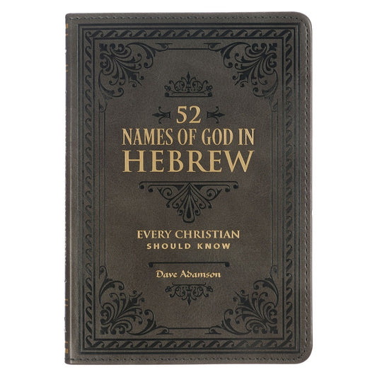 Devotional Gift Book-52 Hebrew Names of God-Faux Leather