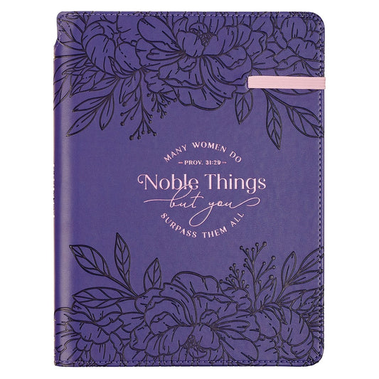 Journal Classic W/Elastic & Pen Holder-Noble Things Prov. 31:29