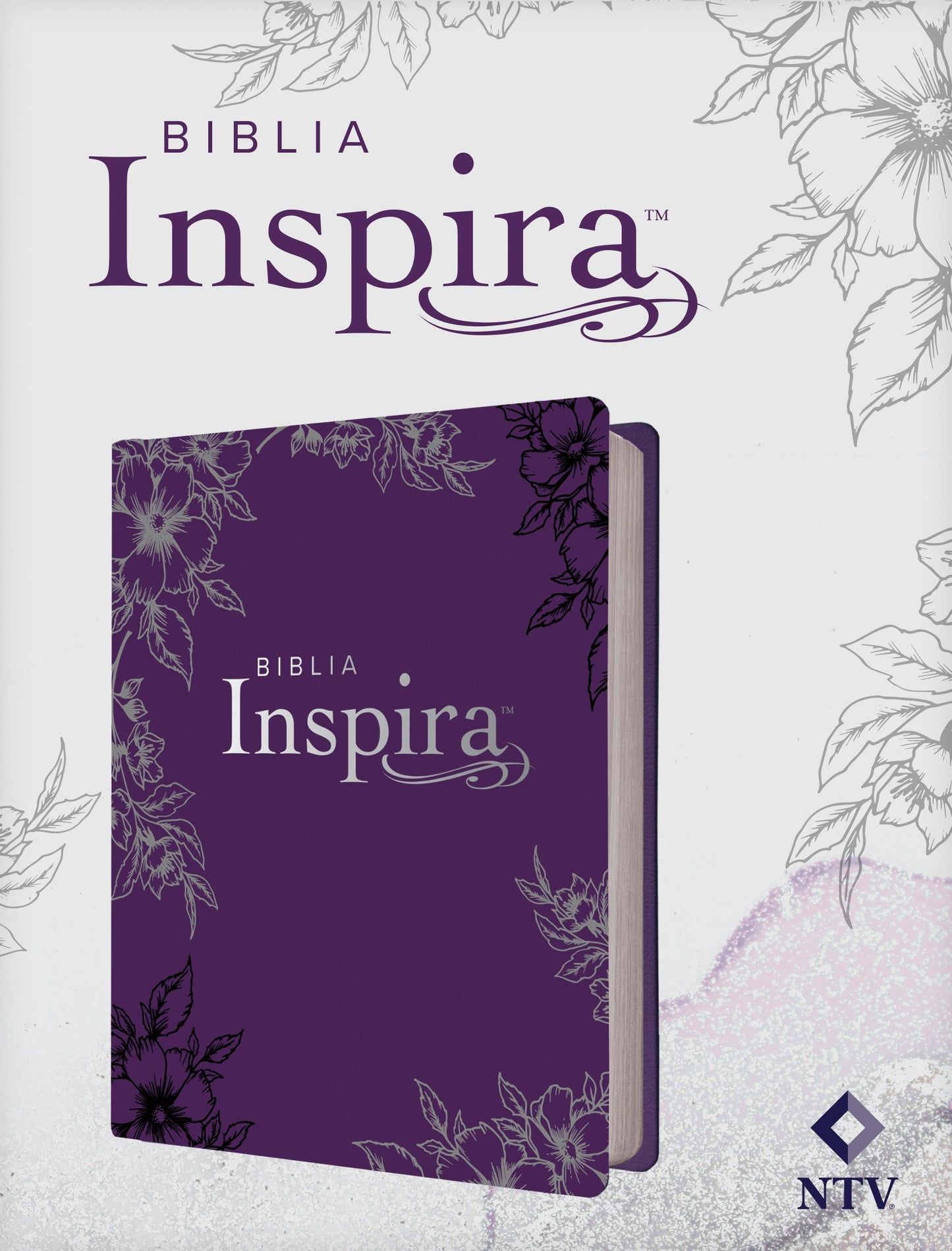 NTV Biblia Inspira con Filament (NLT Inspire Bible  Filament Enabled)-Lavender Hardcover LeatherLike
