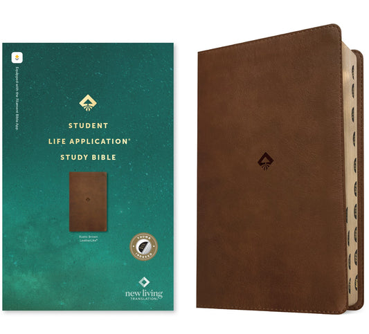 NLT Student Life Application Study Bible  Filament Enabled-Rustic Brown LeatherLike Indexed
