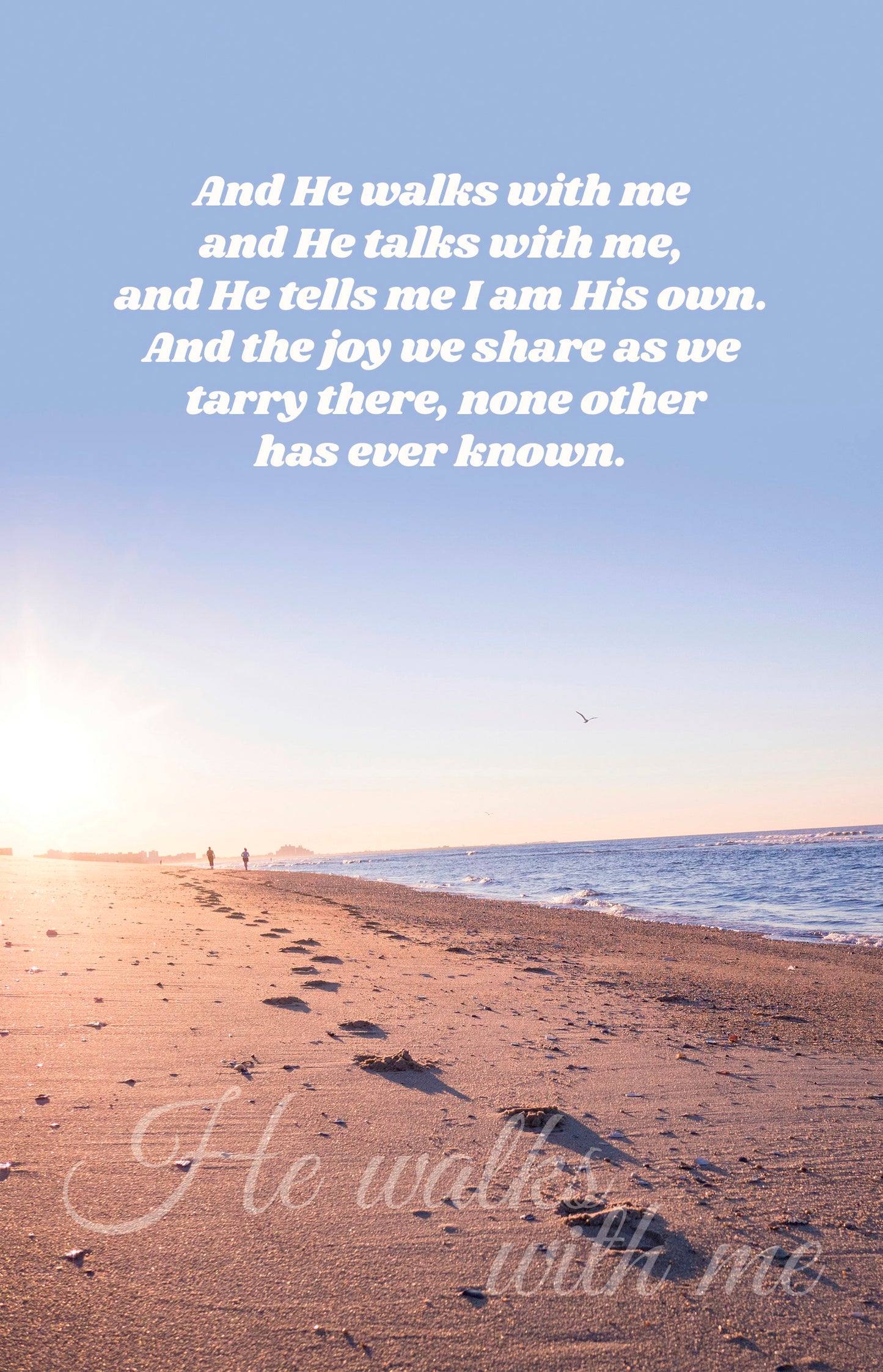 Bulletin-And He Walks With Me And He Talks With Me (Pack Of 100)
