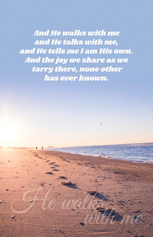 Bulletin-And He Walks With Me And He Talks With Me (Pack Of 100)