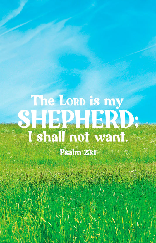 Bulletin-The Lord Is My Shepherd (Psalm 23:1  KJV) (Pack Of 100)