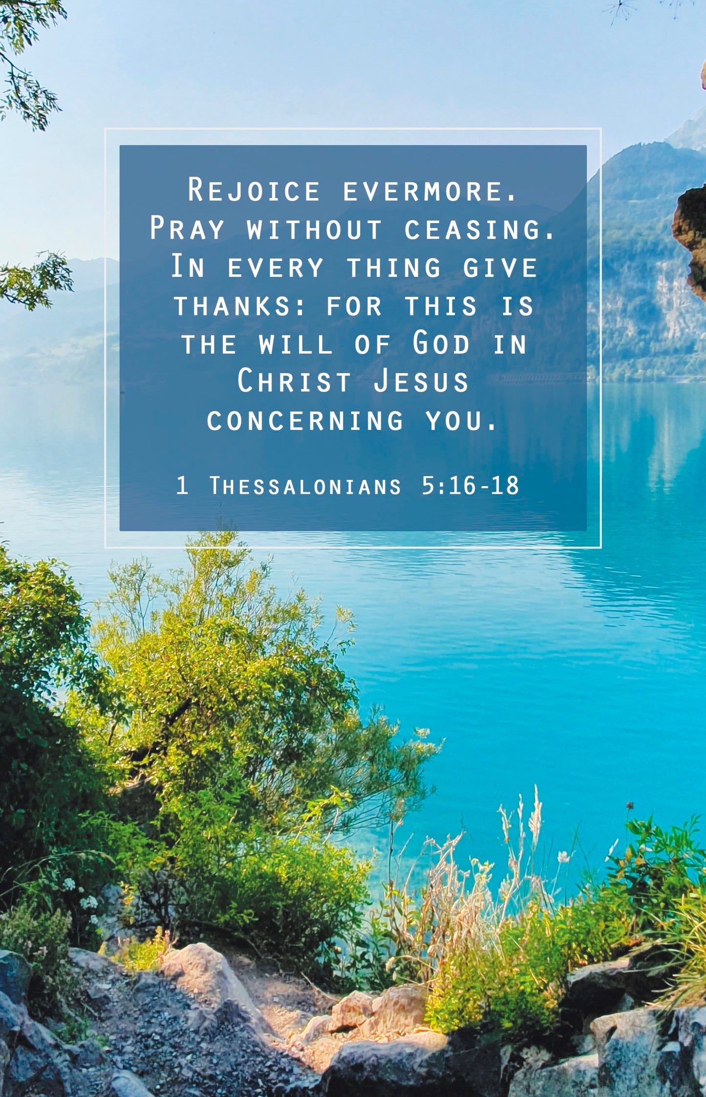 Bulletin-Rejoice Evermore  Praying Without Ceasing...Concerning You (1Thessaloians 5:16-18  KJV) (Pack Of 100)