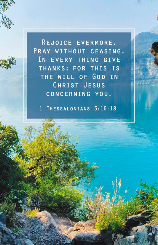 Bulletin-Rejoice Evermore  Praying Without Ceasing...Concerning You (1Thessaloians 5:16-18  KJV) (Pack Of 100)