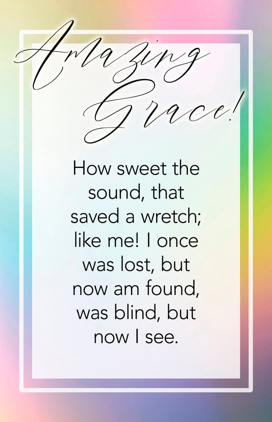 Bulletin-Amazing Grace! How Sweet The Sound (Pack Of 100)