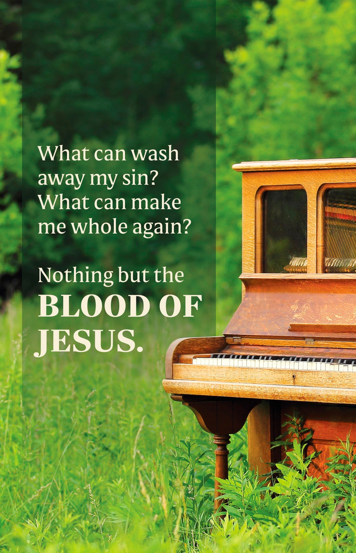 Bulletin-Nothing But The Blood Of Jesus (Pack Of 100)
