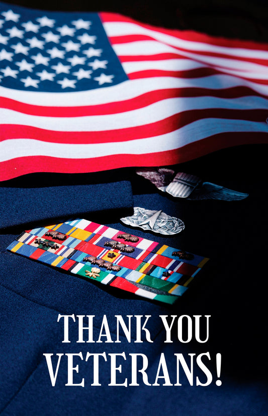 Bulletin-Patriotic: Thank You Veterans! (Pack Of 100)