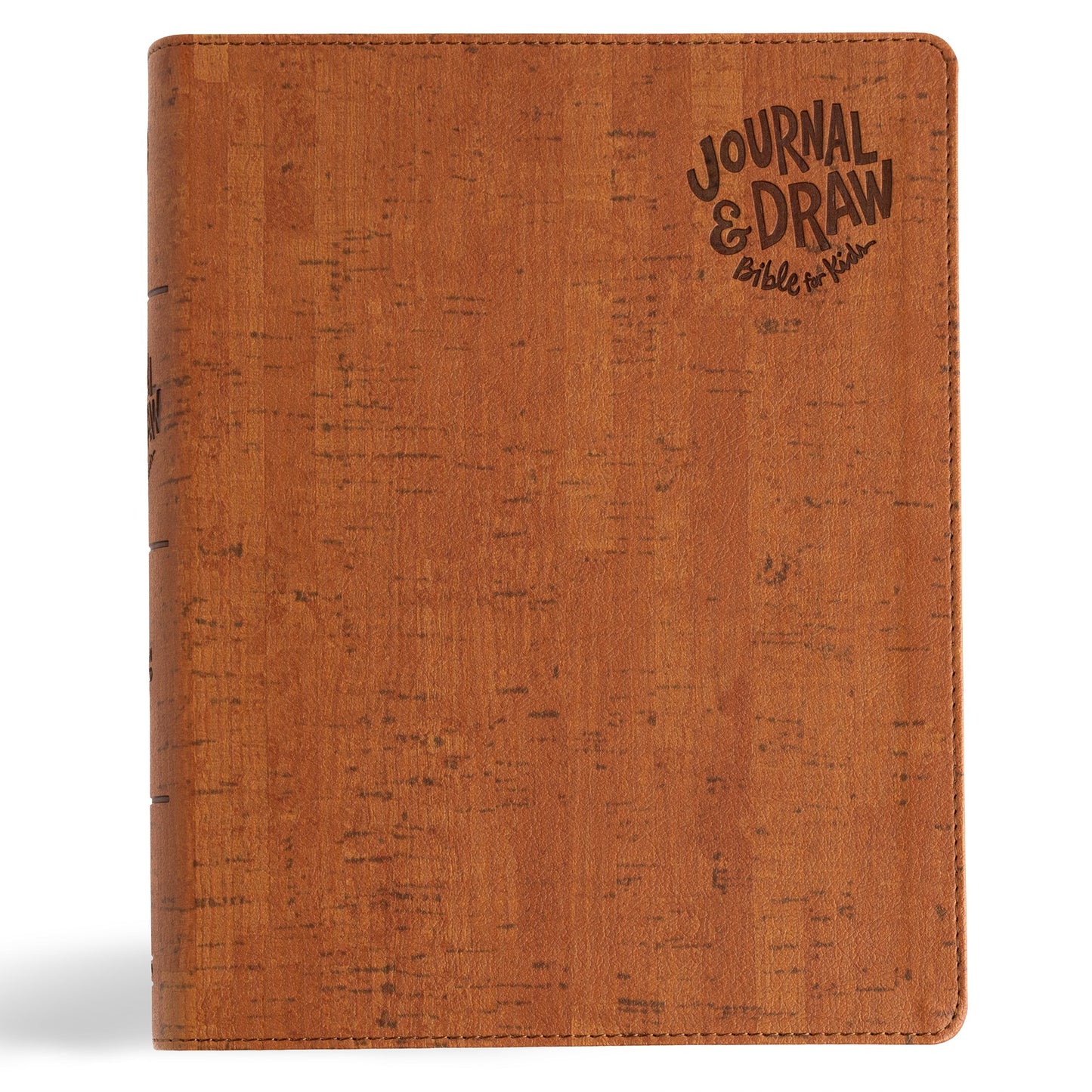 CSB Journal and Draw Bible for Kids-Brown Cork LeatherTouch