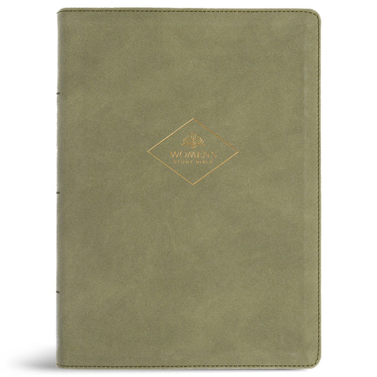 CSB Women's Study Bible-Sage SuedeSoft LeatherTouch Indexed