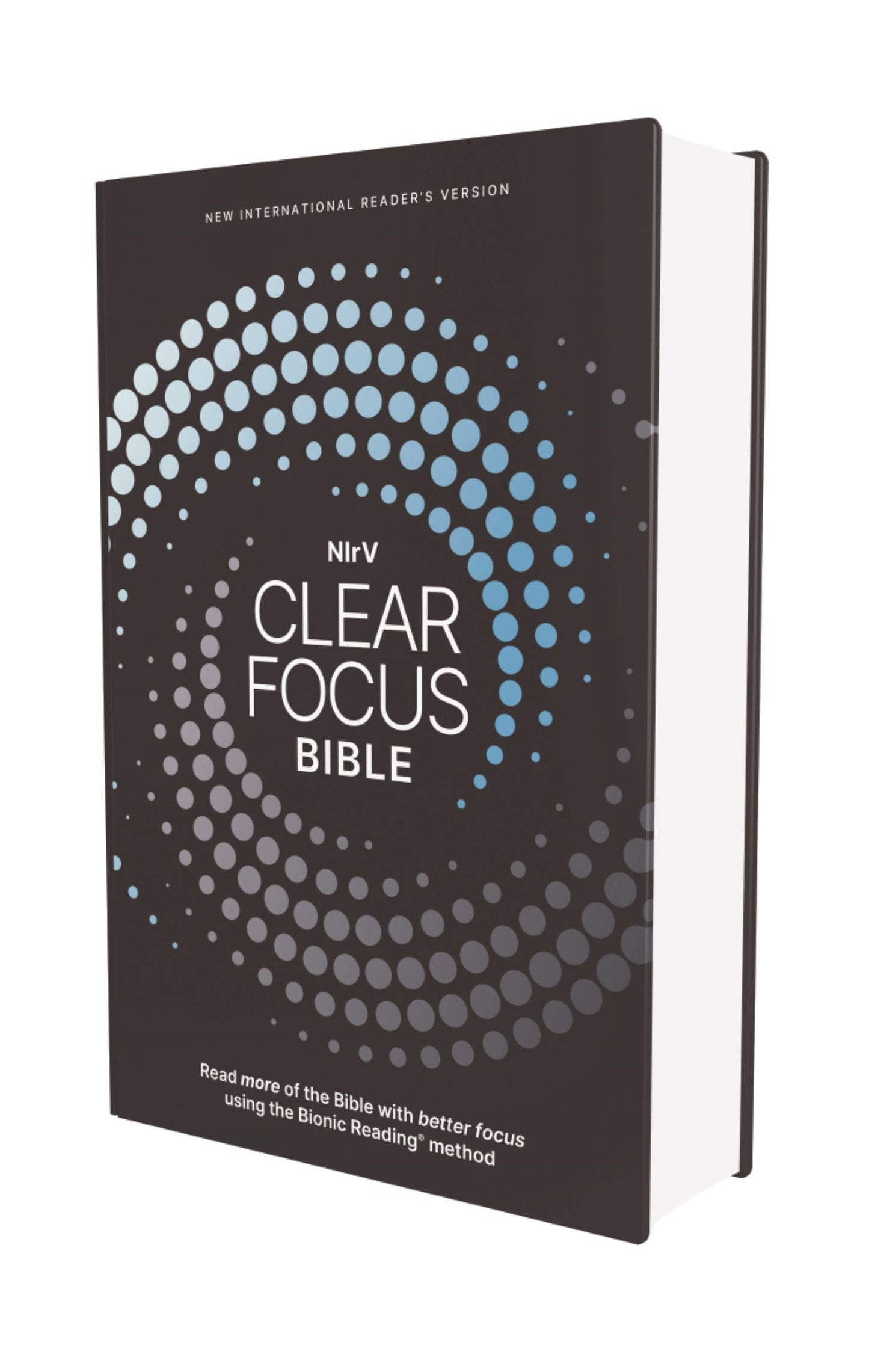 NIrV Clear Focus Bible-Charcoal/Blue Hardcover