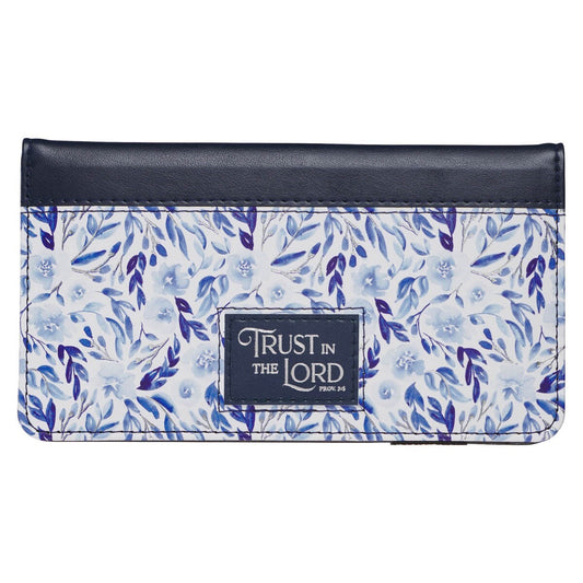 Checkbook/Wallet-Trust Prov. 3:5-Blue Floral