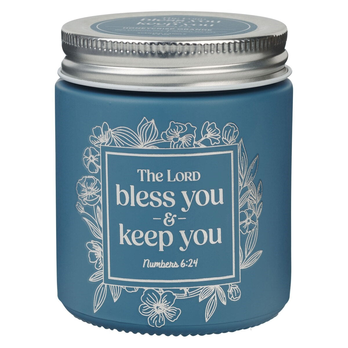 Candle-The Lord Bless You & Keep You-Honeycrisp Orange (Numbers 6:24) (6.5 Oz)-Glass w/Metal Lid
