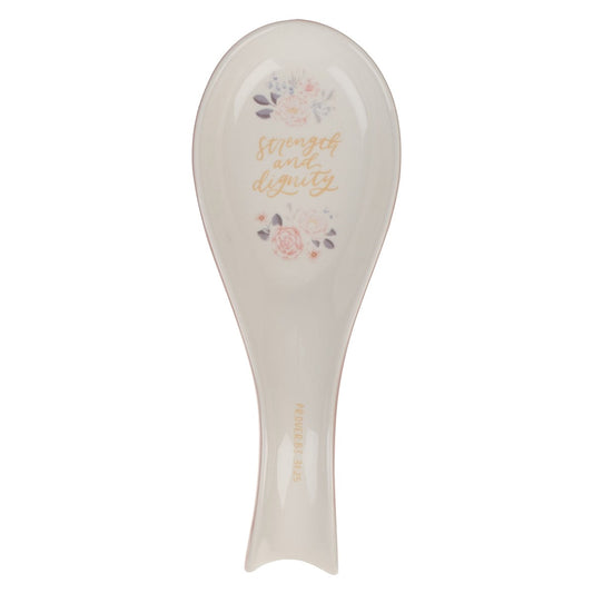 Spoon Rest-Strength & Dignity Prov. 31:25