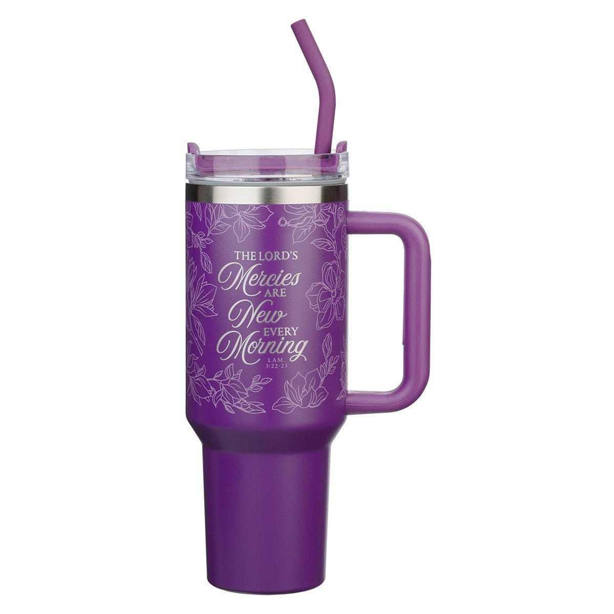 Stainless Steel Tumbler-His Mercies are New Lam. 3:22-33