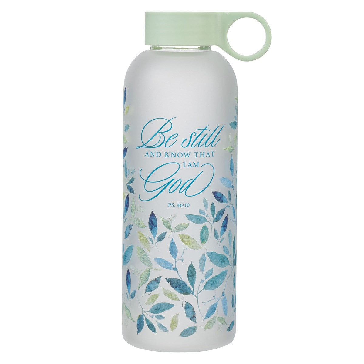 Water Bottle-Glass-Be Still And know Ps. 46:10