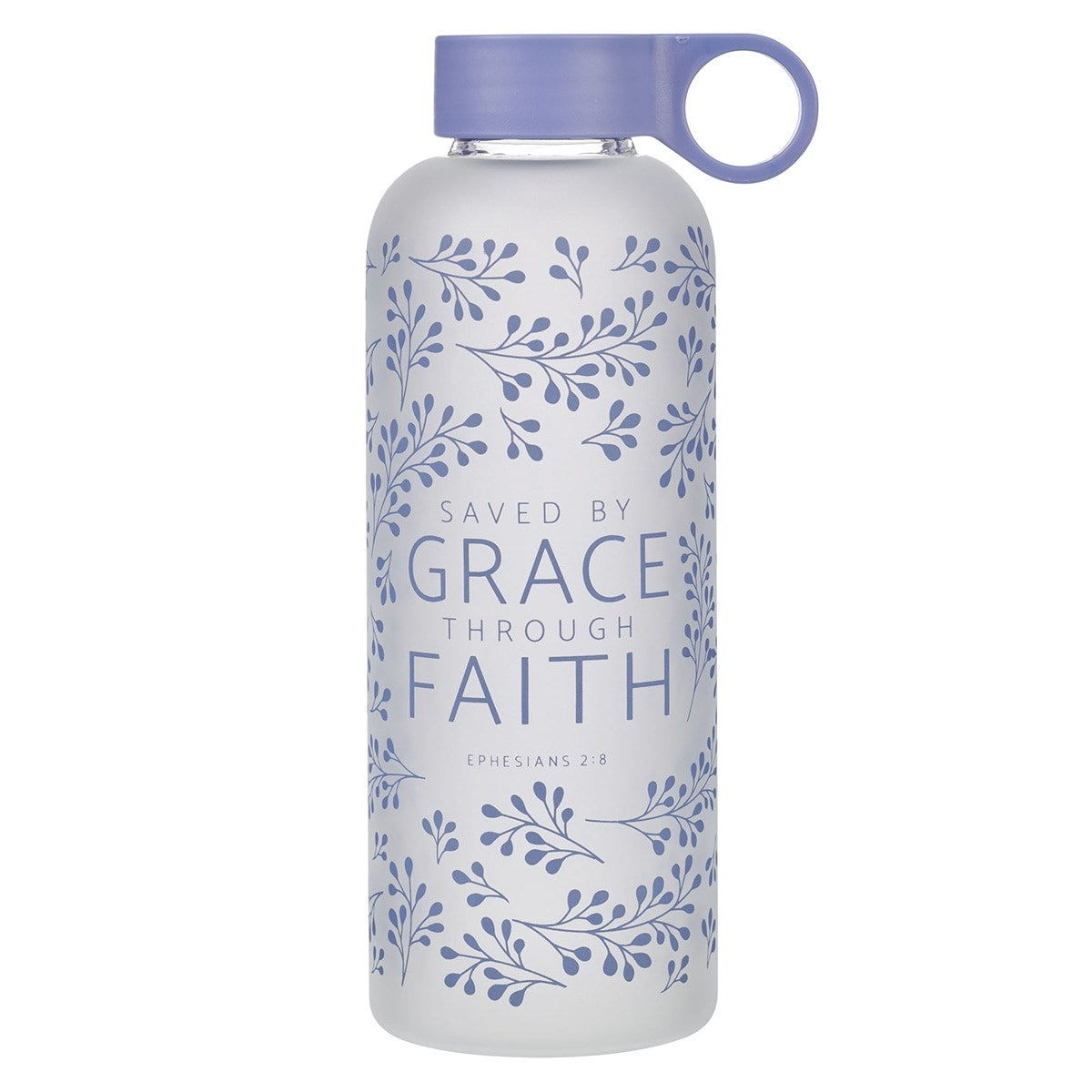Water Bottle-Glass-Saved by Grace Eph. 2:8