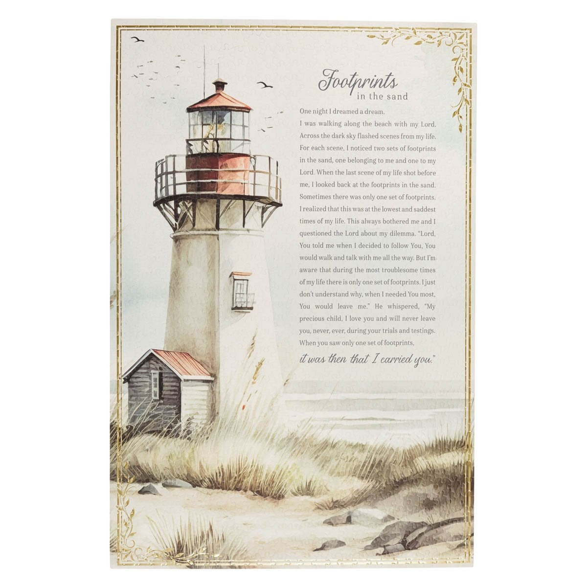 Jigsaw Puzzle-Lighthouse Footprints (1000 Pieces)