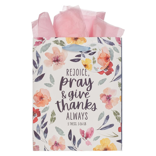 Gift Bag-Medium-Rejoice Always 1 Thess. 5:16-18