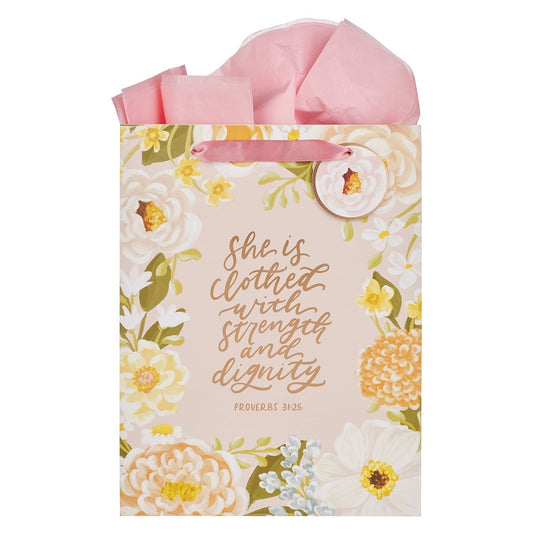 Gift Bag-Large Portrait-Strength & Dignity Prov. 31:25