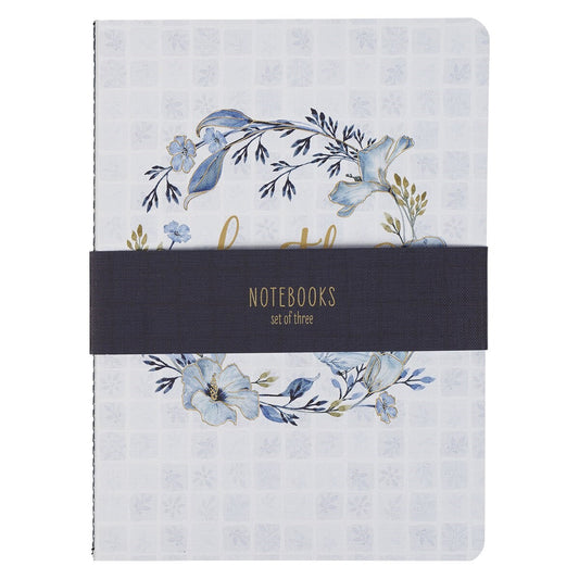 Notebook Set-Faith Grace Love (Set Of 3)