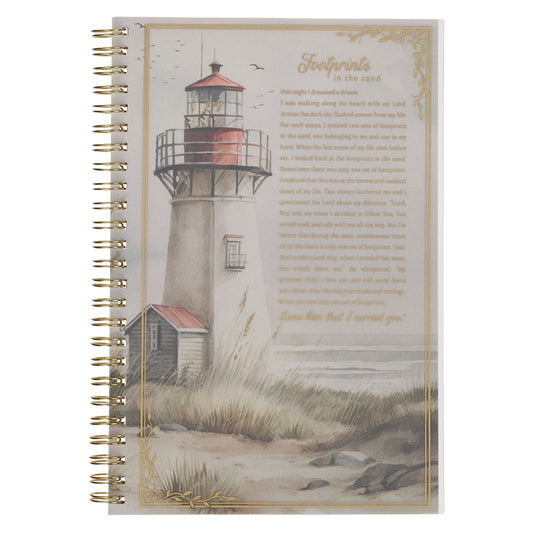 Notebook Wirebound-Lighthouse Footprints