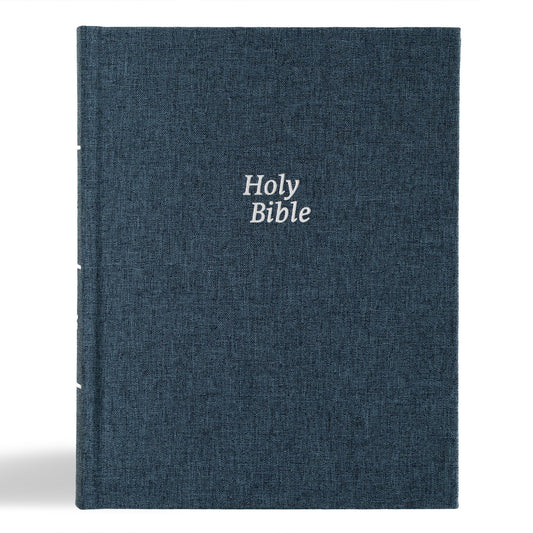 CSB Notetaking Bible  Revive Our Hearts Edition-Denim Cloth Over Board
