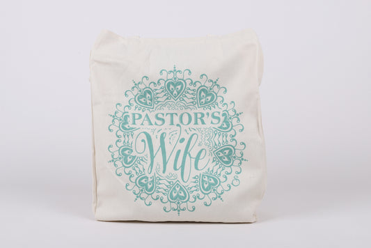Tote-Pastor's Wife (16.25" x 13.25 X 4.5" plus 9.5" handle)