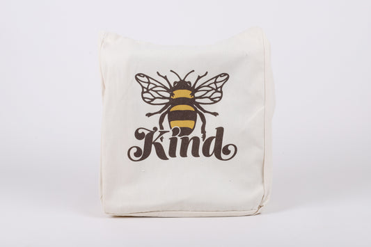 Tote-Cotton-Bee Kind (16 1/4"" x 13 1/4"" w/ 9 1/2"" Handle)