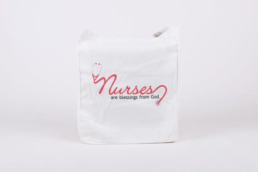 Tote-Nurses Are (16.25" x 13.25 X 4.5" plus 9.5" handle)