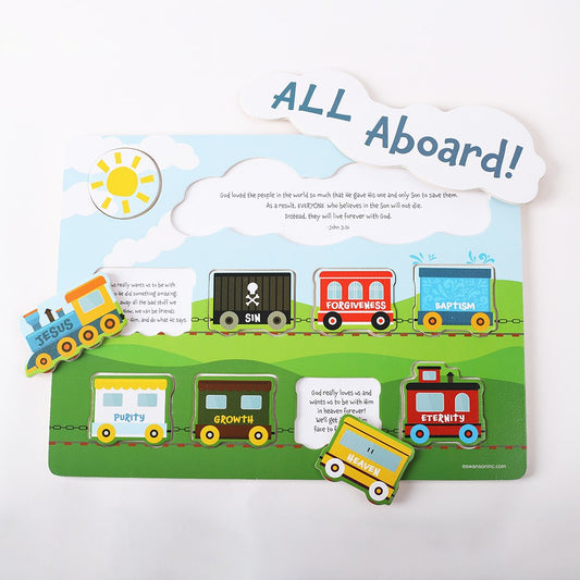 Puzzle-Plan Of Salvation Train Chunky (10 Pieces) (Age 2+)